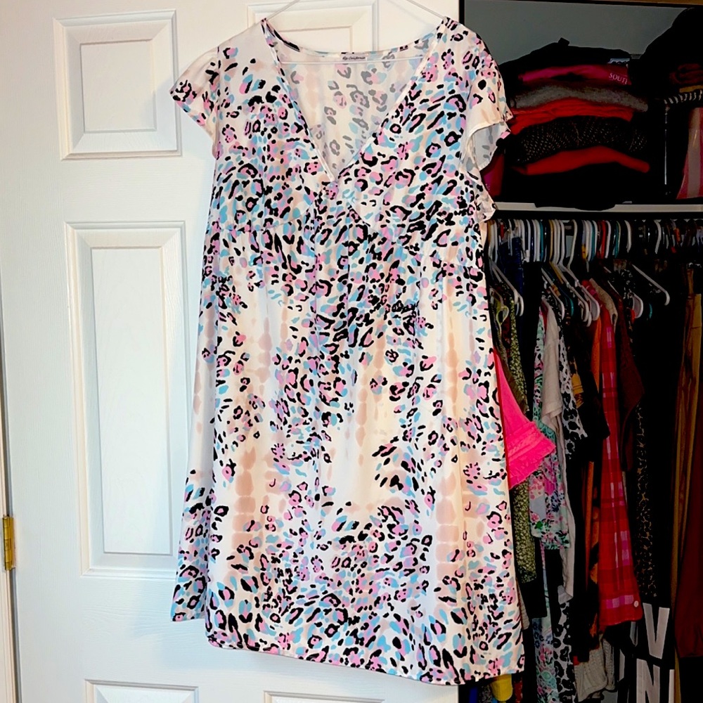 Leopard Silk Dress